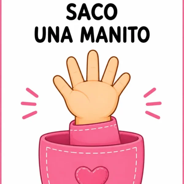 Canción «Saco una manito»: láminas para cantar