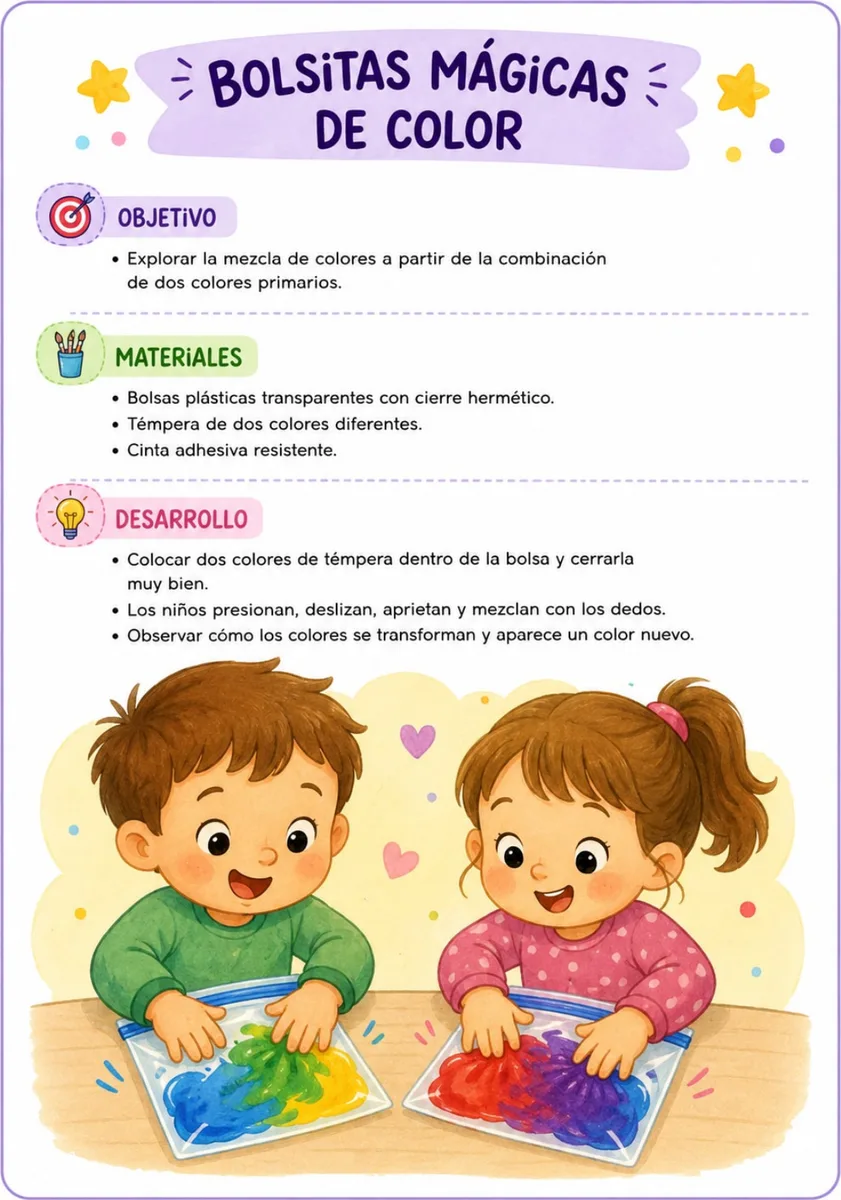 Propuestas para trabajar los colores y sus mezclas