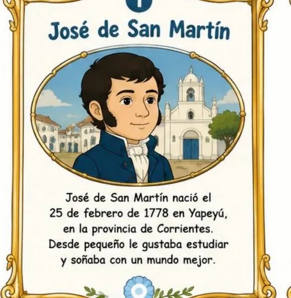 Lámina de José de San Martín