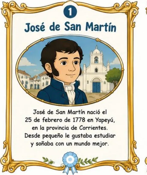 Lámina de José de San Martín