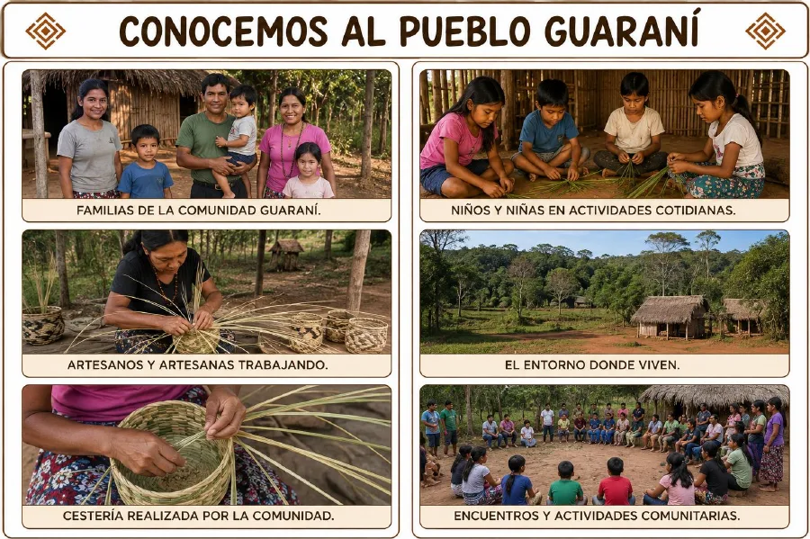 Lámina Conocemos al pueblo guaraní