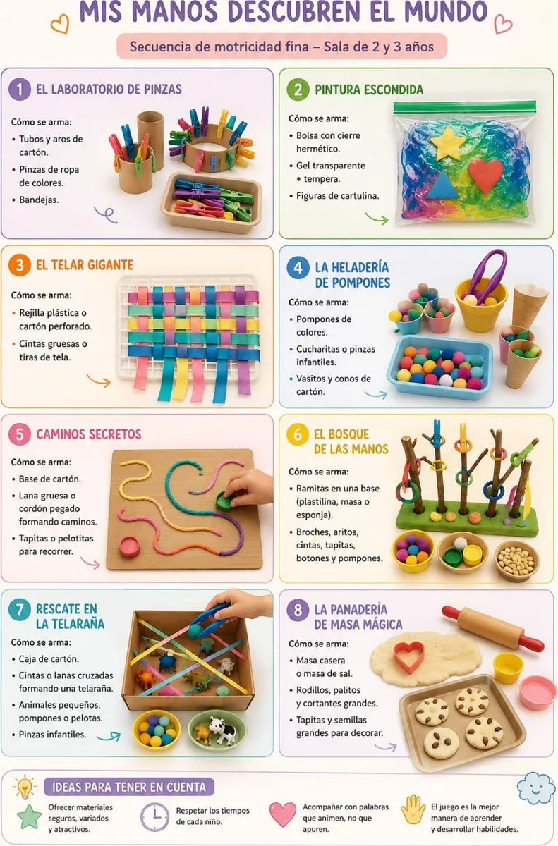 Infografía Mis manos descubren el mundo