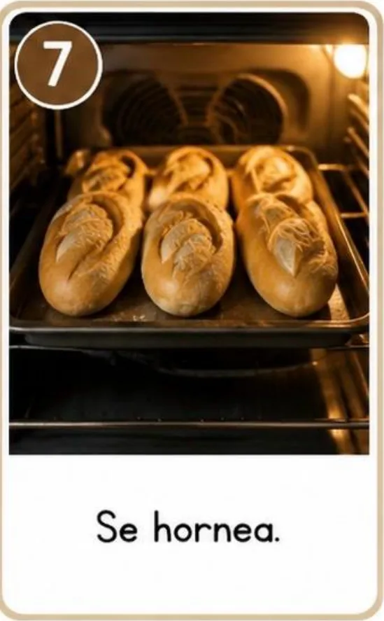 Pan saliendo del horno