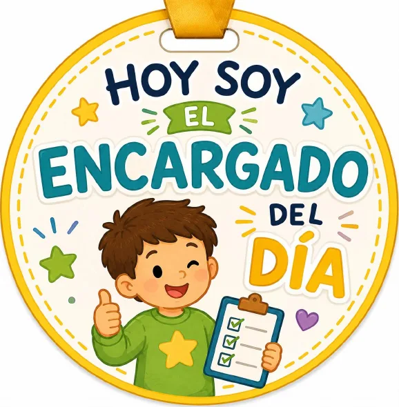 Distintivo Hoy soy el encargado del día