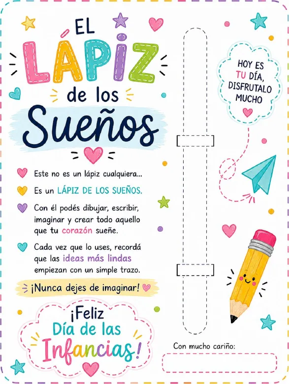 Tarjeta El lápiz de los sueños