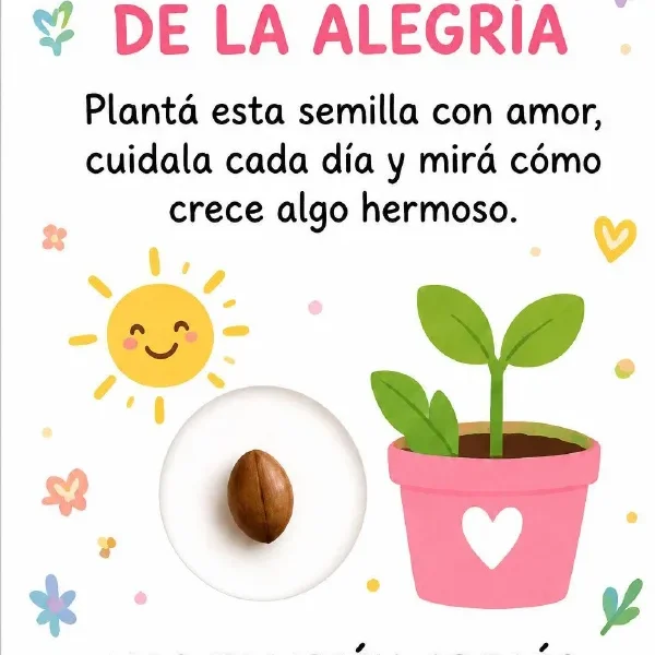 Tarjeta Semilla de la alegría