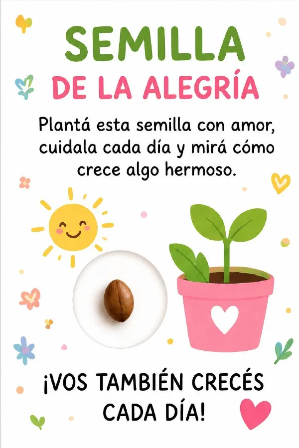 Tarjeta Semilla de la alegría